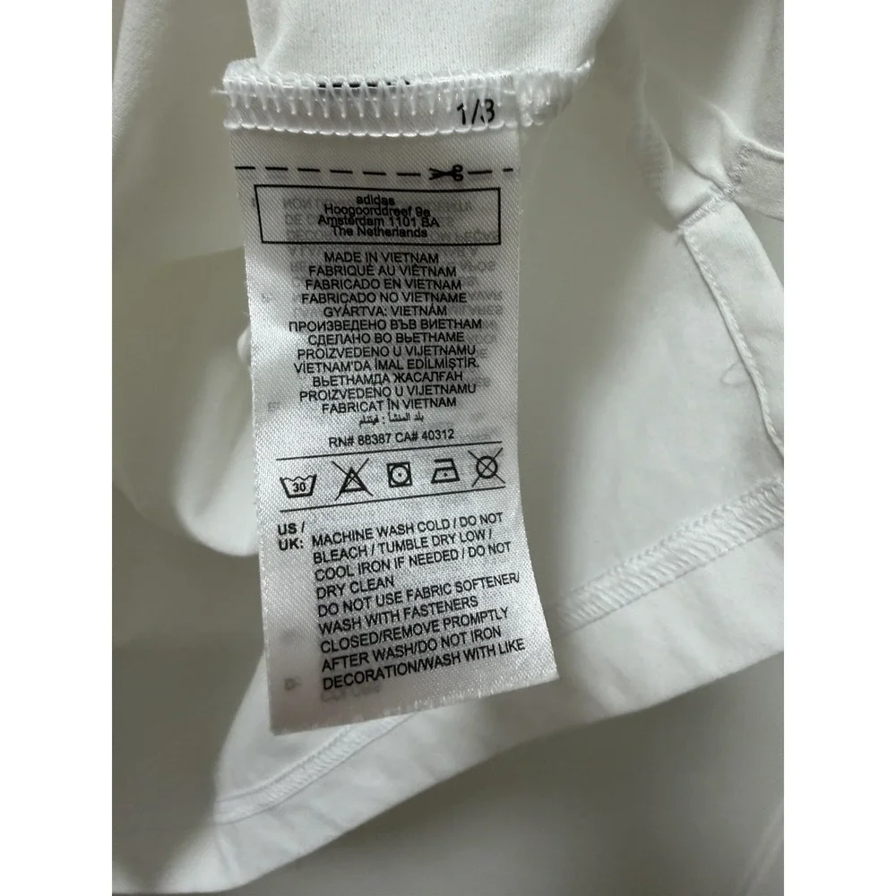Adidas Mens Twistknit Golf Polo Shirt Size M White Sweat Wicking Pickleball